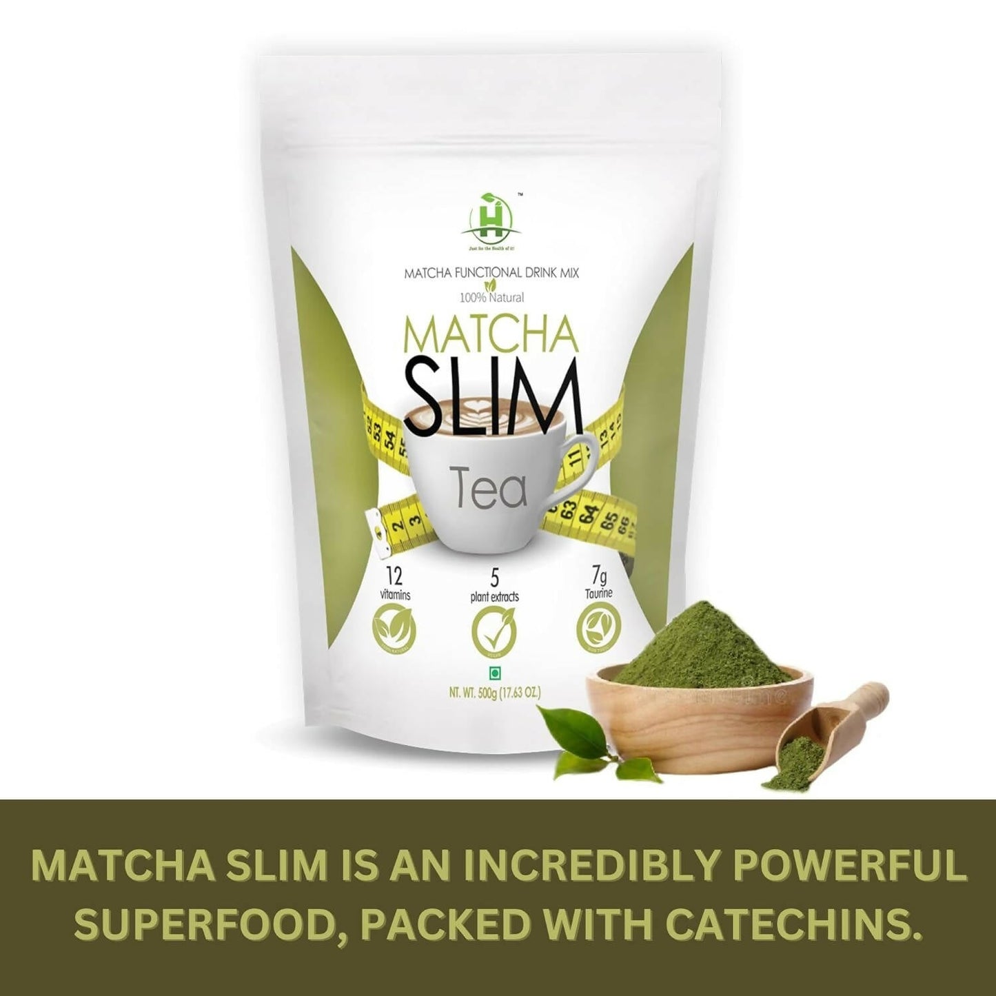 Healthy Nutrition Matcha Slim Green Tea | Swadesiicart