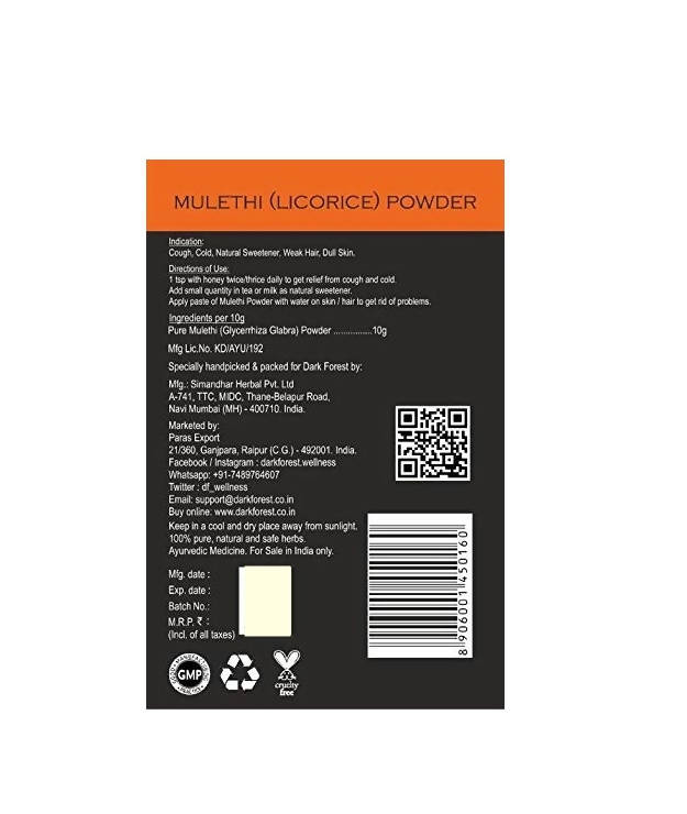 Dark Forest Mulethi Powder | Swadesiicart