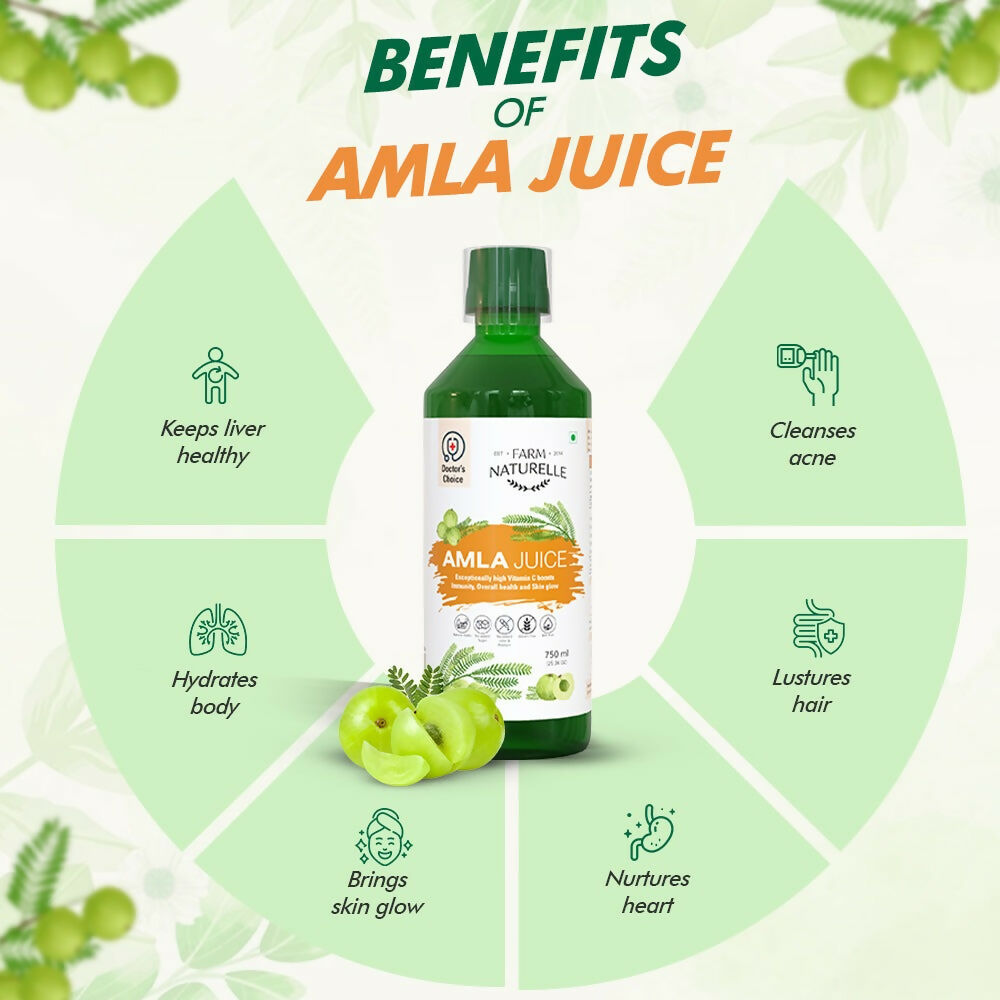 Farm Naturelle Amla Juice - Pure & Herbal for Better Health | Swadesiicart