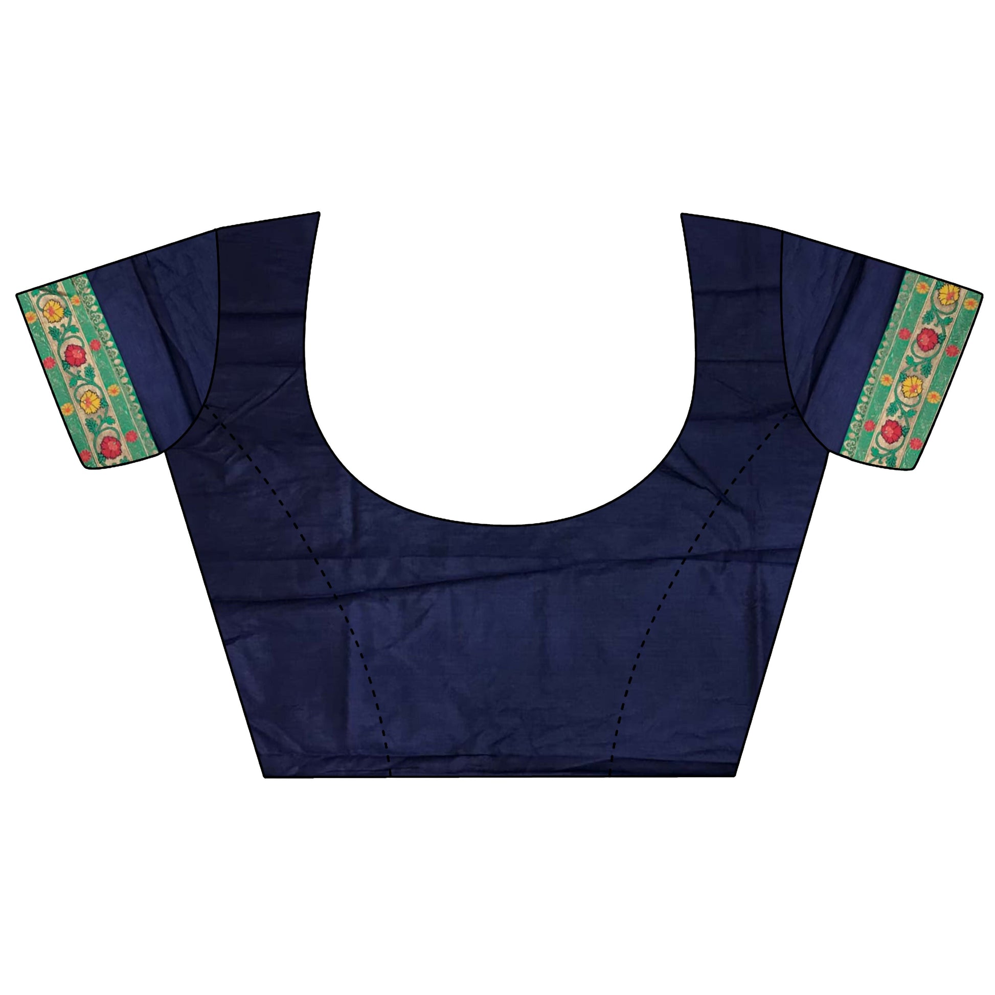 Joban Fashion Navy Blue Banarasi Soft Silk Woven Saree | Swadesiicart