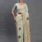 Shree Shyam Fashion Linen Cotton Light Green Saree