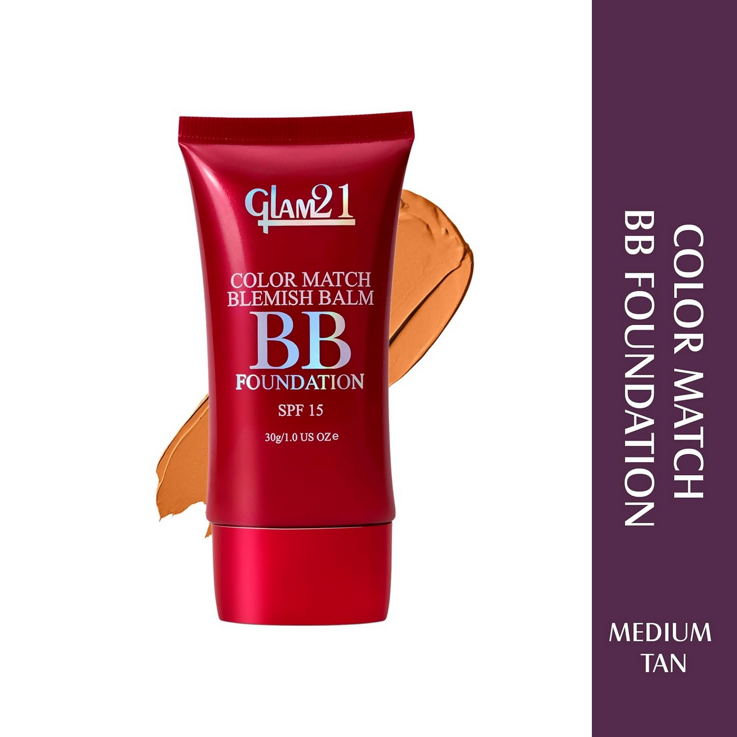Glam21 Color Match BB Foundation SPF15 - 05 Medium Tan - Swadesiicart