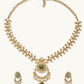 Nuyug 22K Gold-Plated Kundan Studded Faux Jasper Stone Necklace Set | Swadesiicart