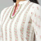 Ahalyaa Womens Off White Color Pure Cotton Printed Kurtas | Swadesiicart