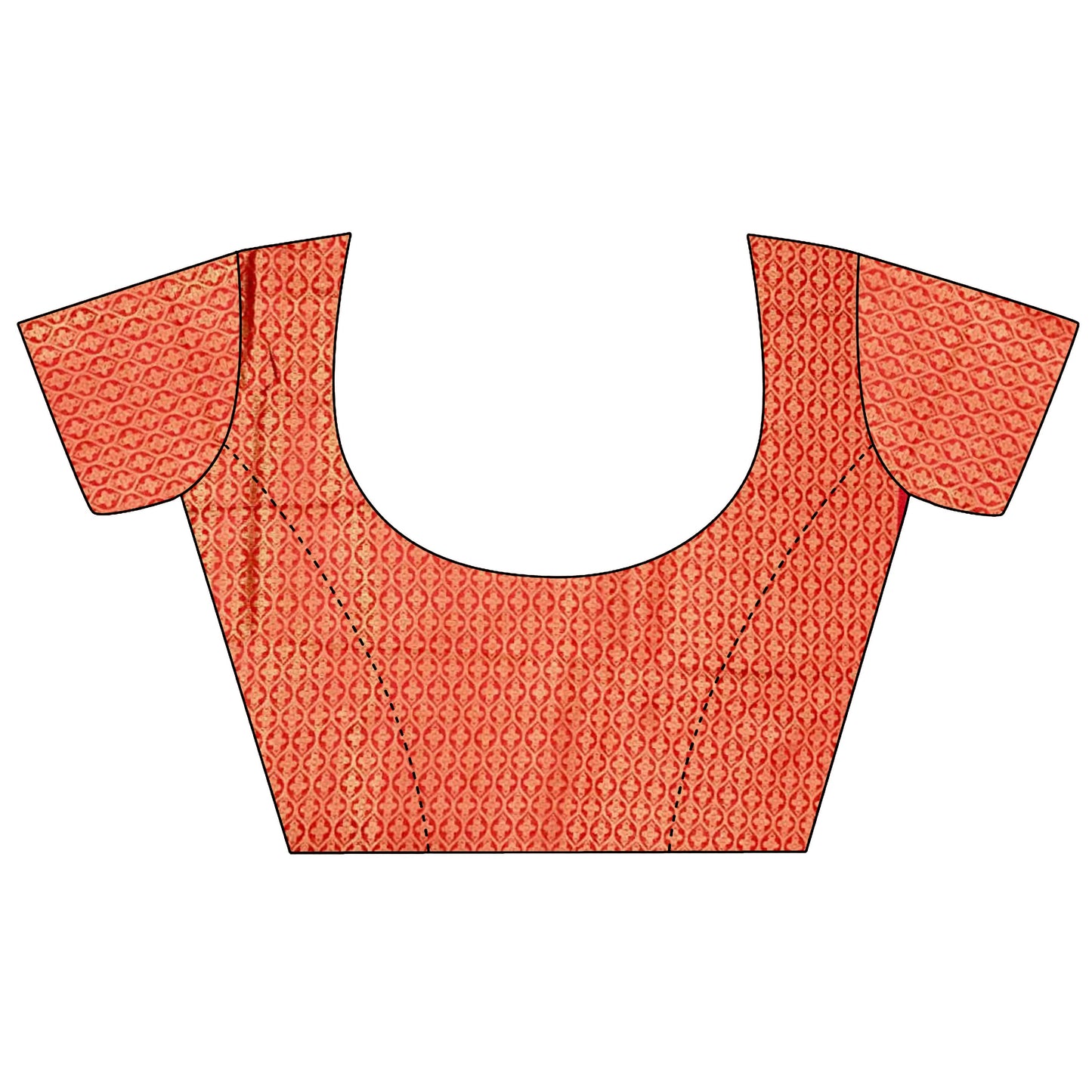 Joban Fashion Red Banarasi Soft Lichi Silk Checks & Woven Saree | Swadesiicart