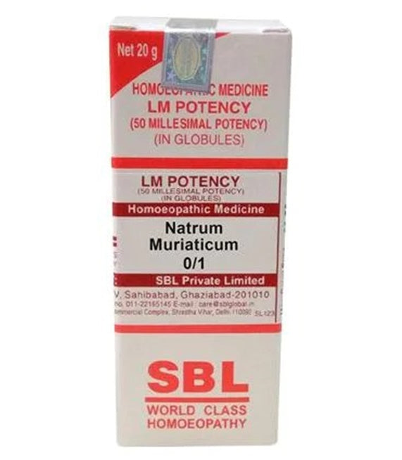 SBL Homeopathy Natrum Muriaticum LM Potency | Swadesiicart