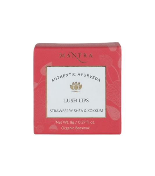 Mantra Herbal Lush Lips Strawberry, Shea & Kokkum - Swadesiicart
