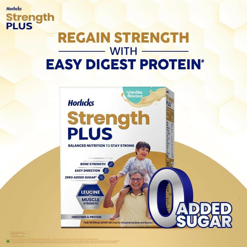 Horlicks Strength Plus - Vanilla Flavor - Swadesiicart