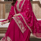 Anaita Pink Chinon Embroidered Thread Work Stitched Salwar Suit