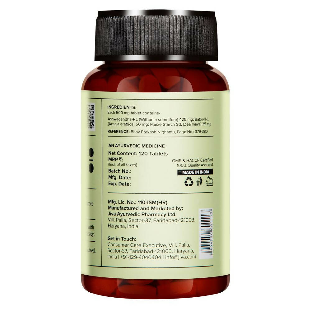 Jiva Ayurveda Ashwagandha Tablets - Swadesiicart