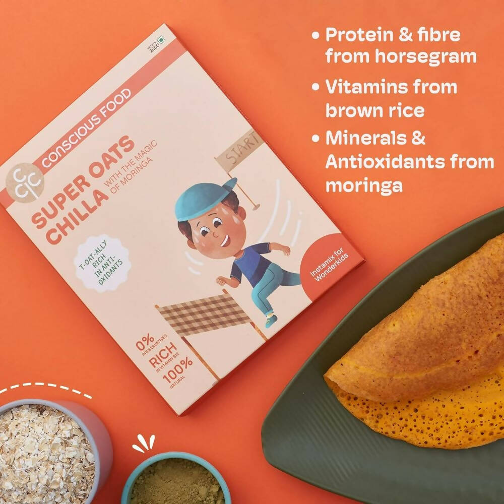 Conscious Food Super Oats Chilla - Swadesiicart