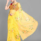 Vamsee Gopika Yellow Georgette Saree - Swadesiicart