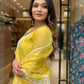 The52 Yellow Women's Gorgeous Embroidered Georgette Fabric Straight Kurta Pant with Dupatta Set - Swadesiicart