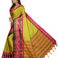 Vamika Banarasi Silk Mehandi Green Weaving Saree | Swadesiicart