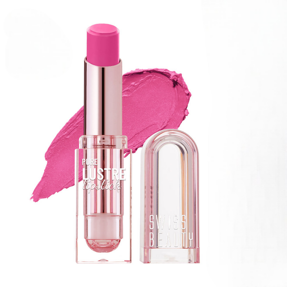 Swiss Beauty High Shine Finish Smooth Glide Pure Lustre Lipstick - 2 My Rose | Swadesiicart