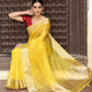 Shree Shyam Fashion Yellow Cotton Saree