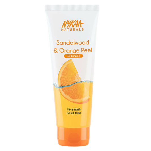 Nykaa Naturals Sandalwood & Orange Peel Face Wash for Tan Removal - Swadesiicart