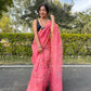 Vamsee Pink Organza Saree - Swadesiicart