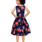 Asmaani Kids Party Wear Stylish Dresses, Perfect for Parties, Functions & Vacations - Navy Blue
