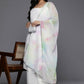 Ahalyaa Women's Traditional wear Kurta Set - White | Swadesiicart