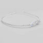 VOJ Silver Plated Bow Shaped AD studded Hairband | Swadesiicart