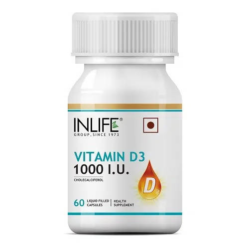 Inlife Vitamin D3 1000 IU Capsules | Swadesiicart