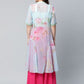 Ahalyaa Women Sea Green Floral Printed Top With Kurta | Swadesiicart