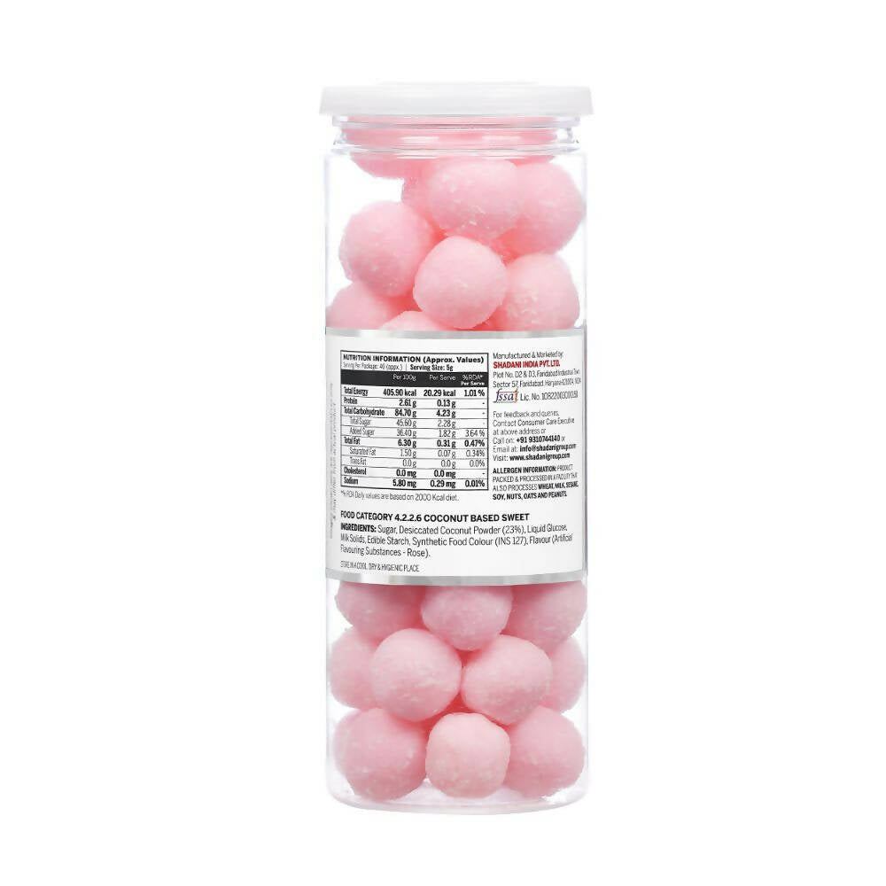 Shadani Coconut Rose Peda - Swadesiicart