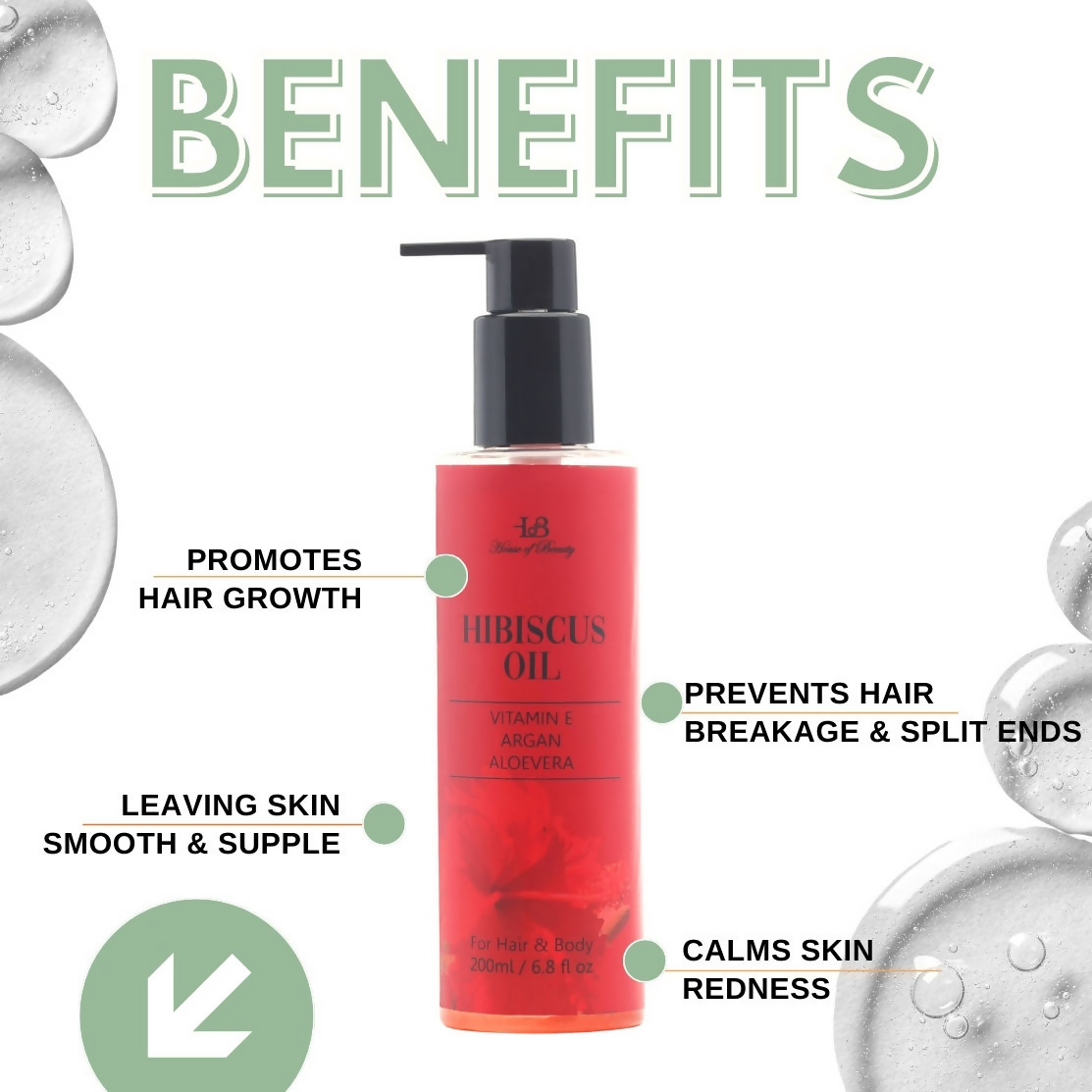 House of Beauty Hibiscus Oil - Swadesiicart