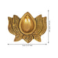 eCraftIndia Gold Toned Lotus Shaped Traditional Brass Diya | Swadesiicart
