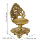 eCraftIndia Golden Decorative Handcrafted Brass Diya Stand | Swadesiicart