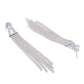 NVR Women Silver Toned Contemporary Drop Earrings | Swadesiicart