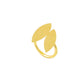 NVR Women's Western Gold-Polished Ajustable Finger Ring | Swadesiicart