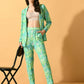 Myshka Women's Multi Printed Coat With Trousers - Swadesiicart