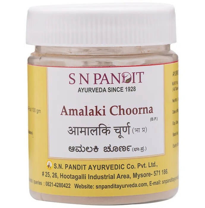 S N Pandit Ayurveda Amalaki Choorna - S N Pandit Ayurvedic