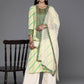 Ahalyaa Women's Traditional wear Kurta Set - Off White | Swadesiicart