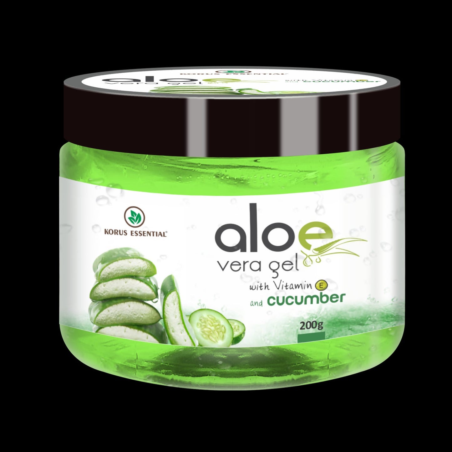 Korus Essential Aloe Vera Gel with Cucumber and Vitamin E - Just Jaivik