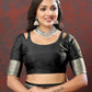 Lorenvalley Fashion Black Soft Silk Woven Design Gold Zari Weaving Saree - Swadesiicart