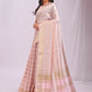 Shree Shyam Fashion Organza Peach Saree