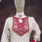 Anaita White Embroidered Silk Stitched Dhoti Suit