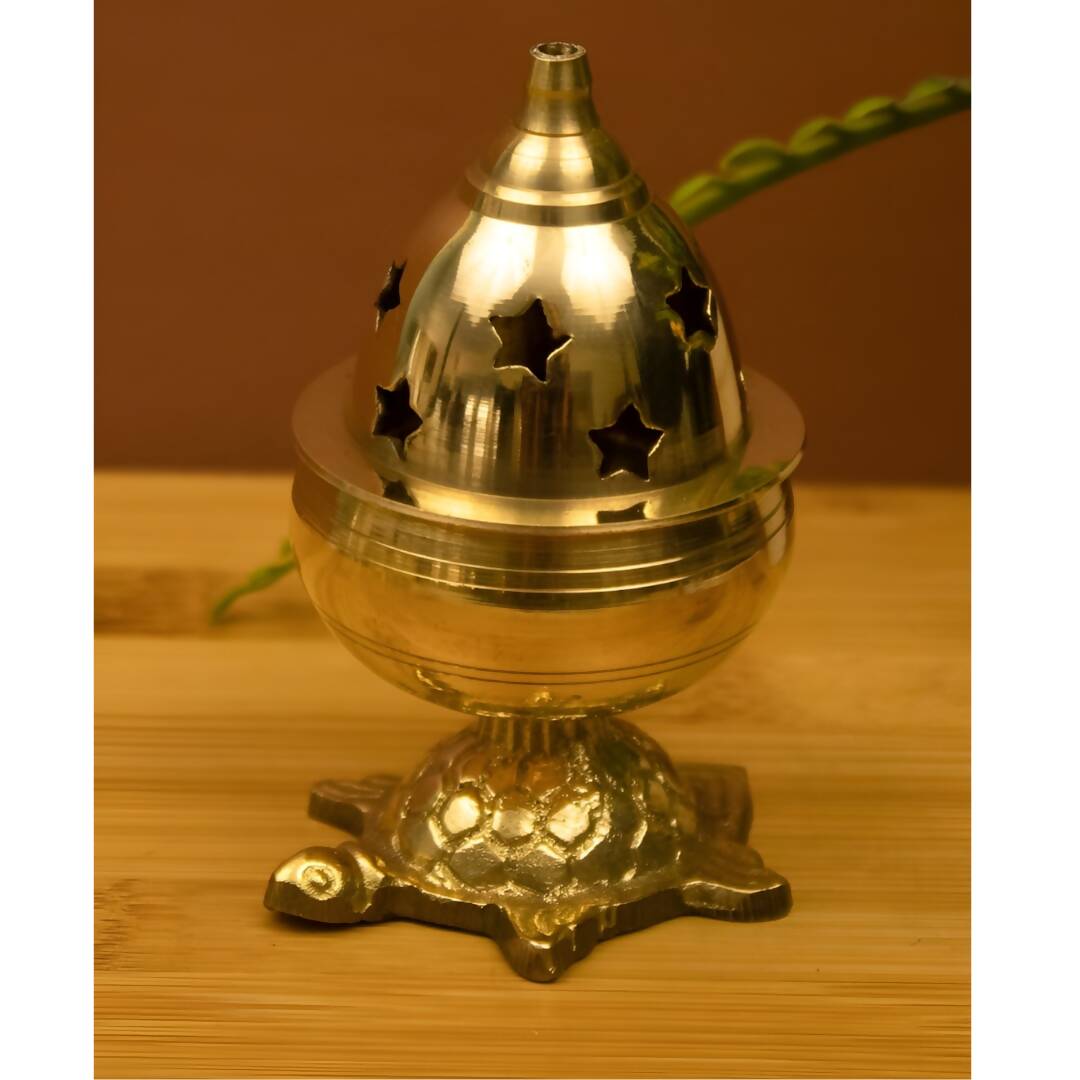 Spillbox Gold-Toned Brass Kachua Goblet Diyas Pooja Essential | Swadesiicart