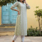 Juniper Women's Ltgreen Georgette Printed Kurta | Swadesiicart