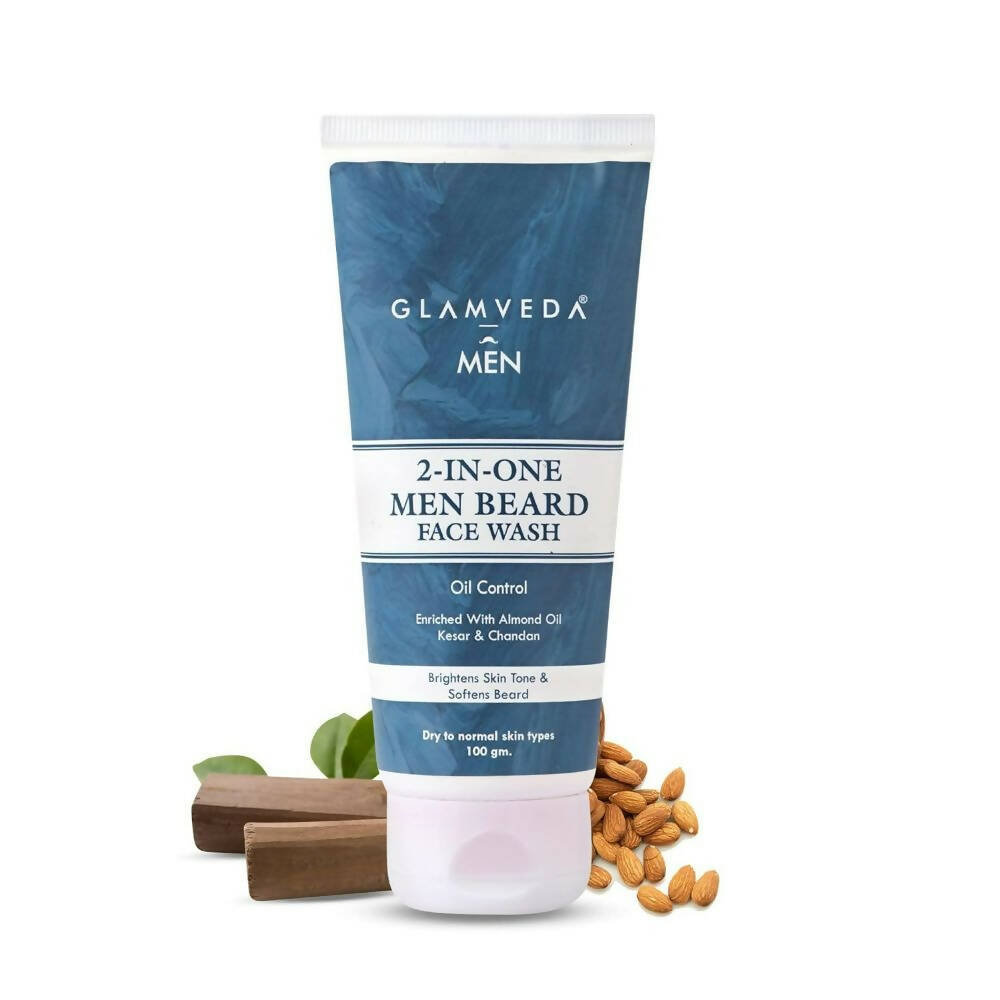 Glamveda 2 In 1 Beard Face Wash - Swadesiicart