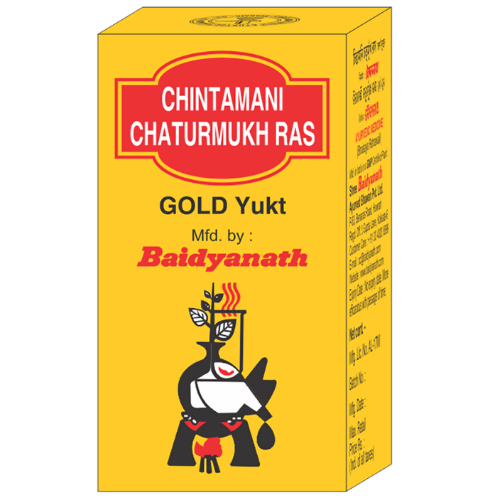 Baidyanath Chintamani Chaturmukh Ras Gold Yukt | Swadesiicart
