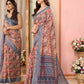 Partywear Designer Grey Kota Doriya Fancy Saree - Dyuti | Swadesiicart