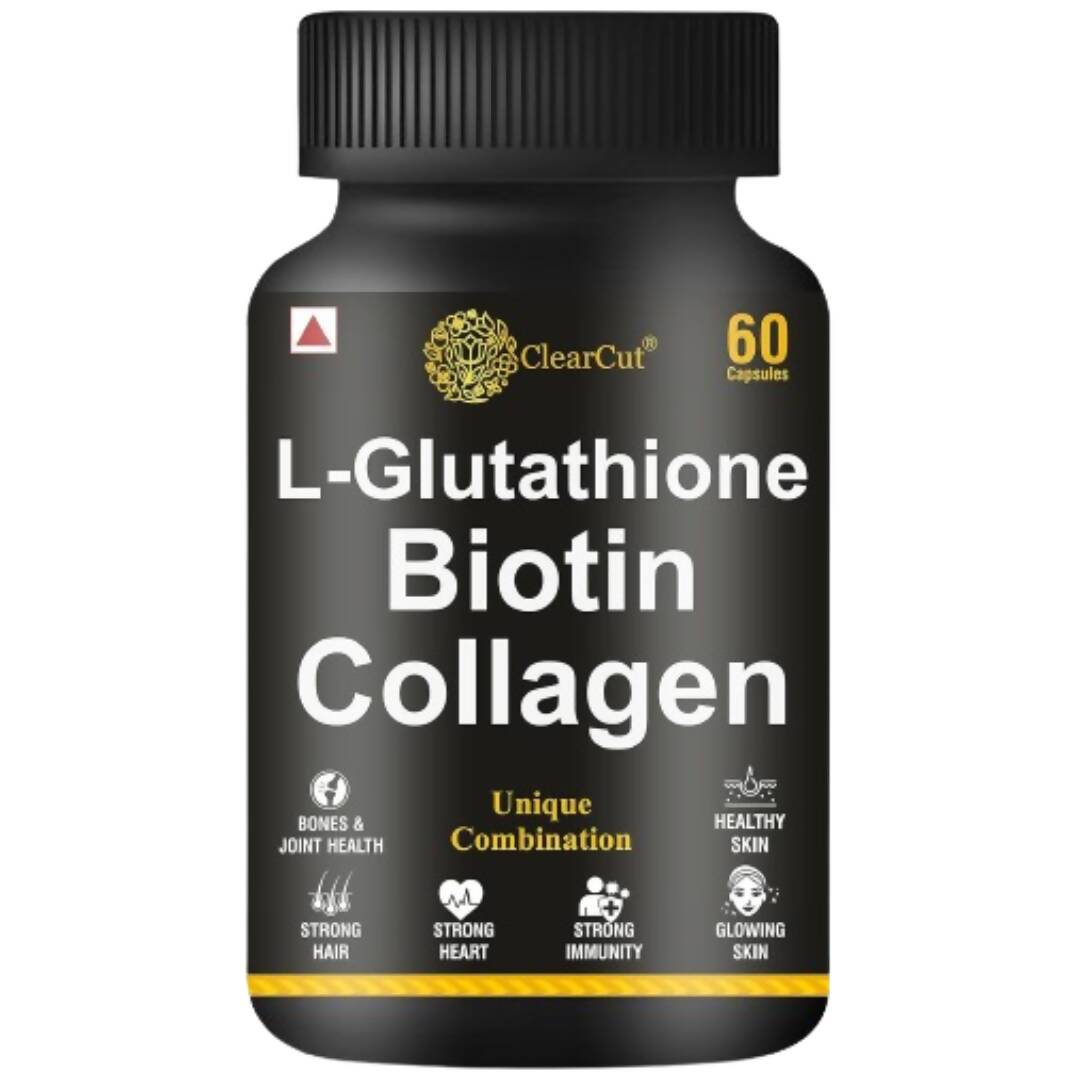 ClearCut L-Glutathione Biotin Collagen Capsules | Swadesiicart