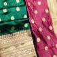 DEIANA'S Beautiful Pure Jari Silk Weaving Lehengha Choli - Green | Swadesiicart