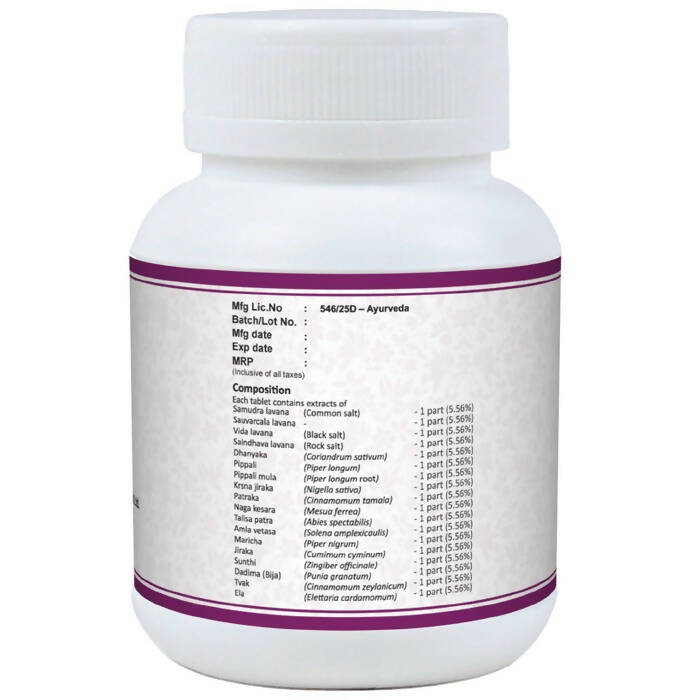 Dr. Jrk's Bhaskara Lavana Churna Tablets - Swadesiicart