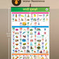 Jumbo Marathi Numbers and Alphabets Mulakshare Early Learning hanging Chart for Kids - Swadesiicart
