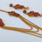 Pink Kemp Layer Necklace Set - Mokshi Collections